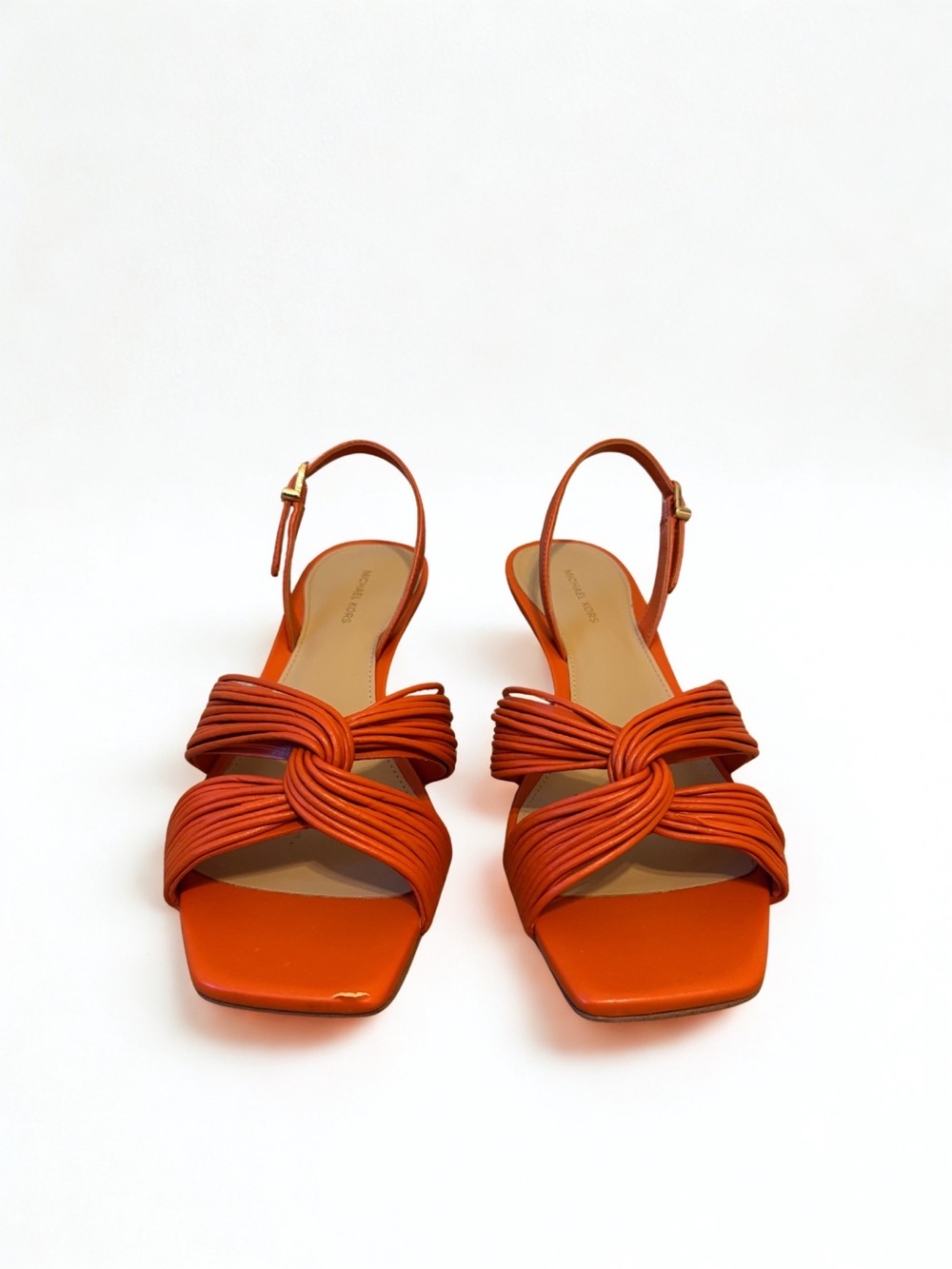 Michael Kors Orange Knot Slingback Sandals - Women